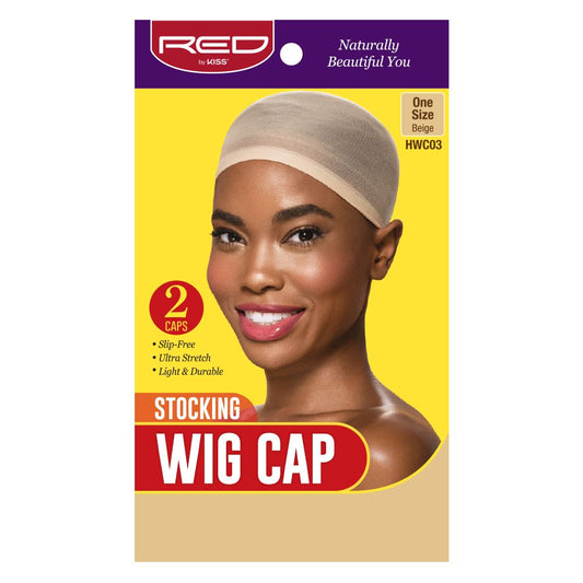Red by Kiss Stocking Wig Cap Beige 2 Pack - HWC03