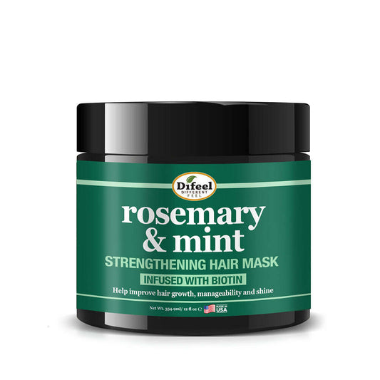 Difeel Rosemary and MintHair Mask with Biotin 12 oz.