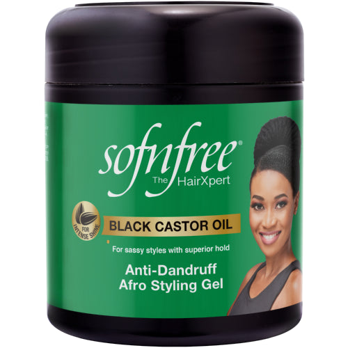 Sofn'free Black Castor Oil Afro Styling Gel - 500ml