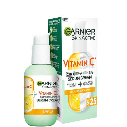 Garnier SkinActive Vitamin C Serum Cream with 20% Vitamin C and SPF25 - 50ml