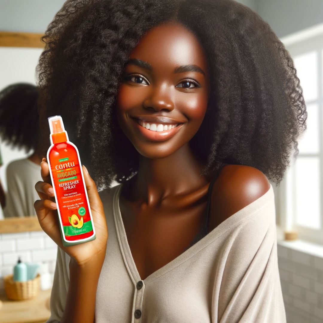 Cantu Avocado Hydrating Refresher Spray A MustHave for Lustrous Lock CC Hair & Beauty