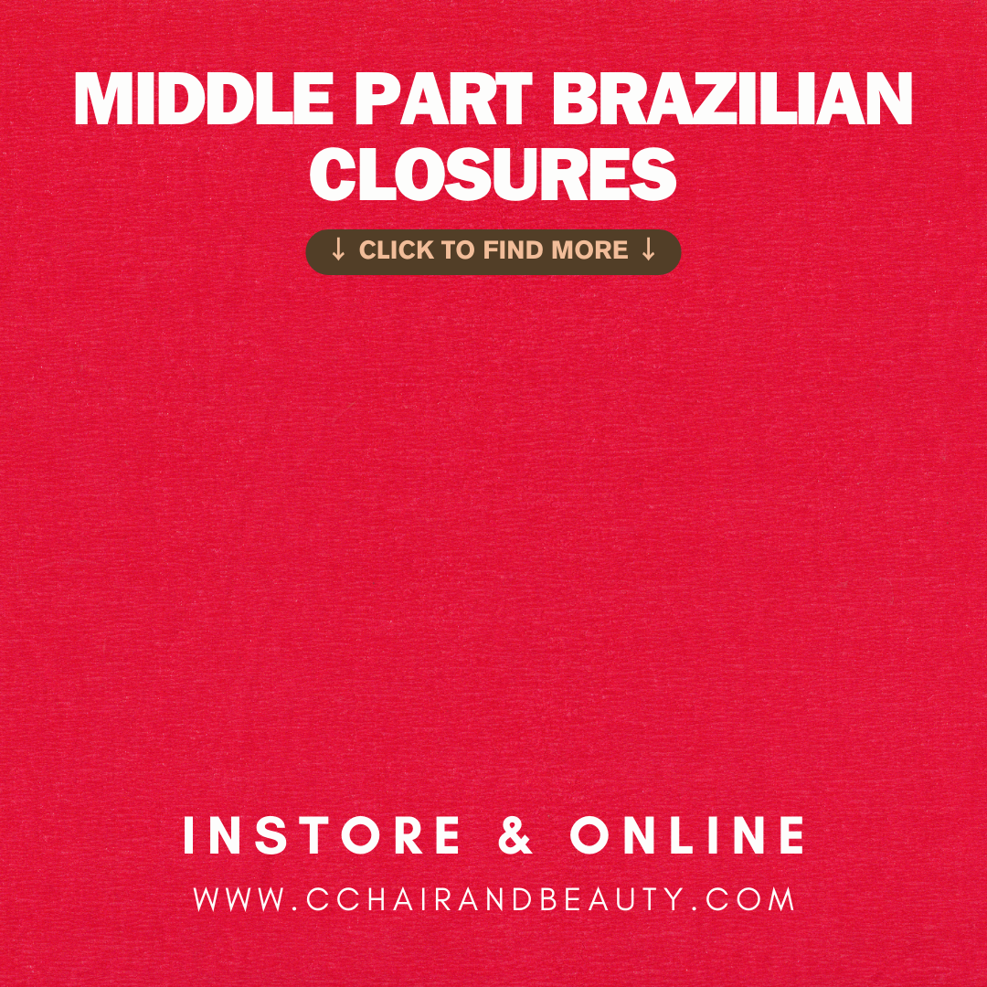 Middle Part Brazilian Closures
