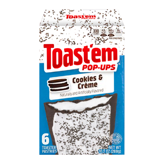 Toast'em Pop Ups Frosted Cookies & Creme Toaster Pastries 288g