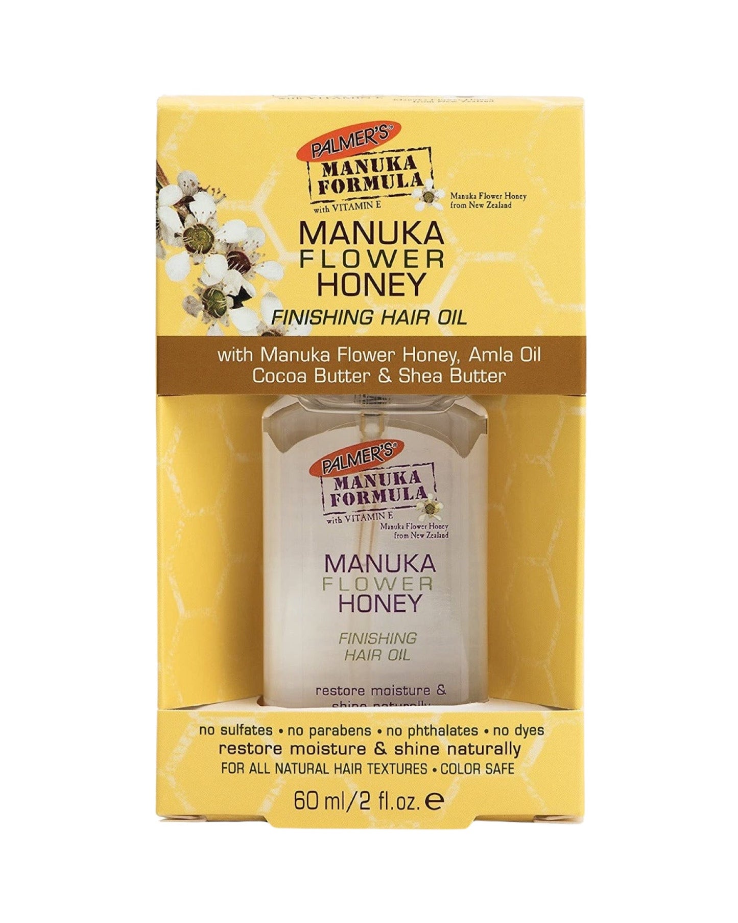 Palmers Manuka - Manuka Flower Honey Finishing Oil - Bottle - 60Ml