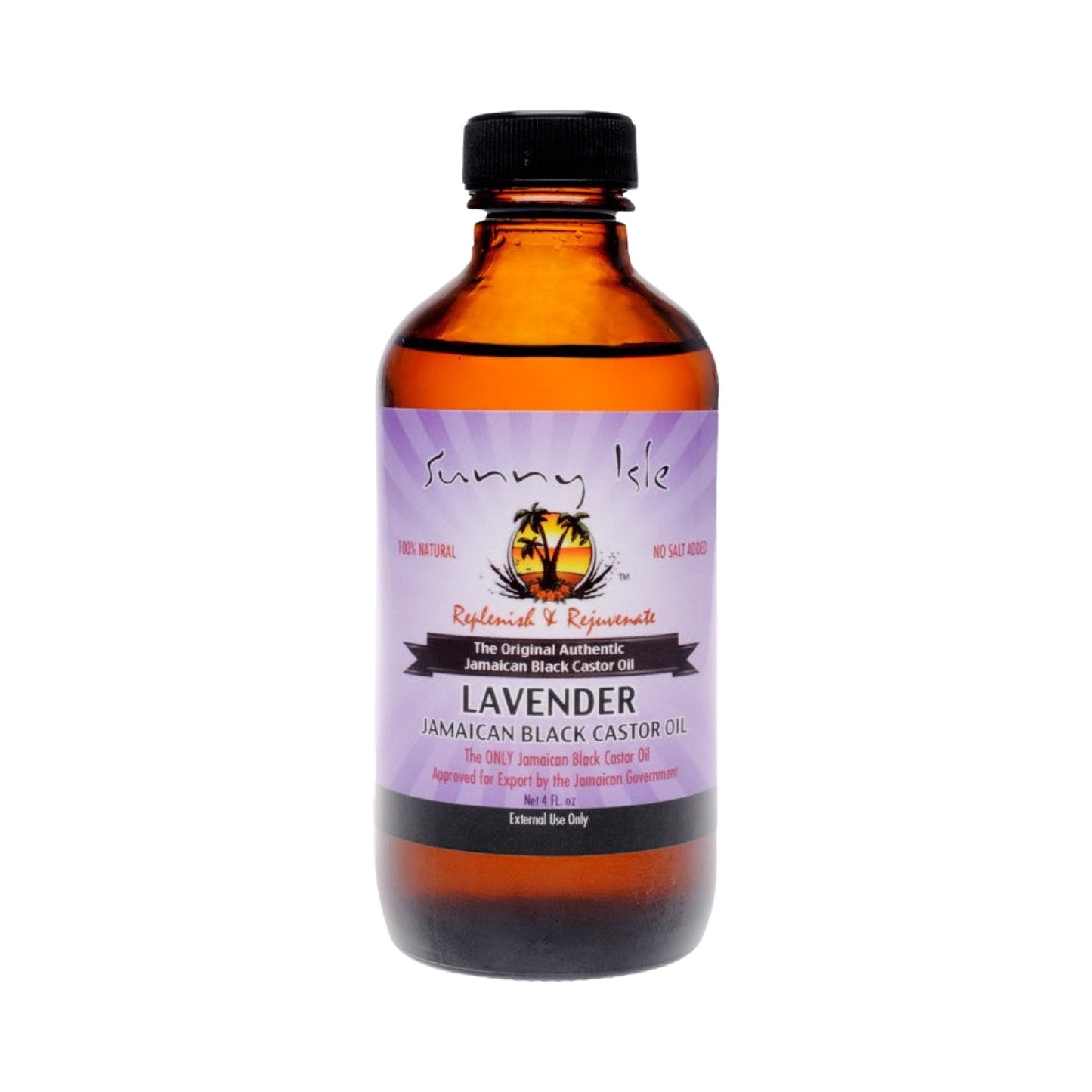 Sunny Isle Original Jamaican Black Castor Lavender Oil 4Oz