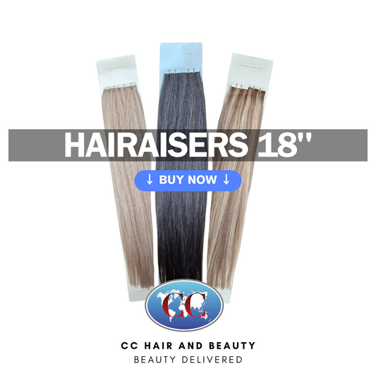 Hairaisers 100% Human Hair Tape In Hair Extensions 18"