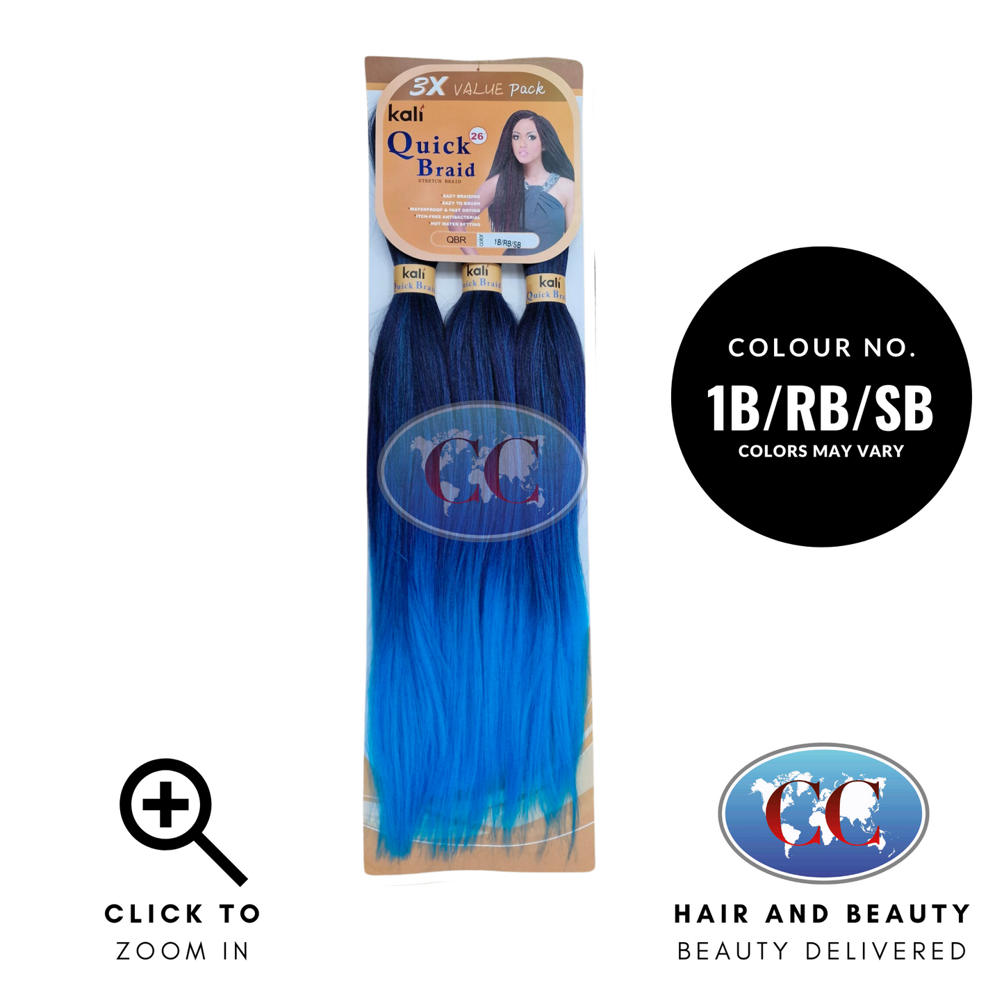 Kali Quick Braid Pre Strected Value Pack - 3 x 26"