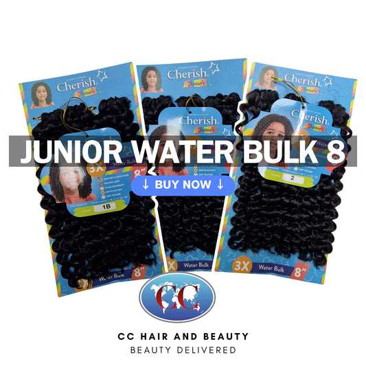 Cherish Synthetic Junior Kids Crochet Braid Hair - Water Bulk 8''