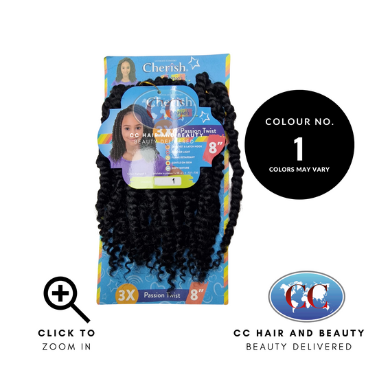 Cherish Synthetic Junior Kids Crochet Braid Hair -Passion Twist 8''