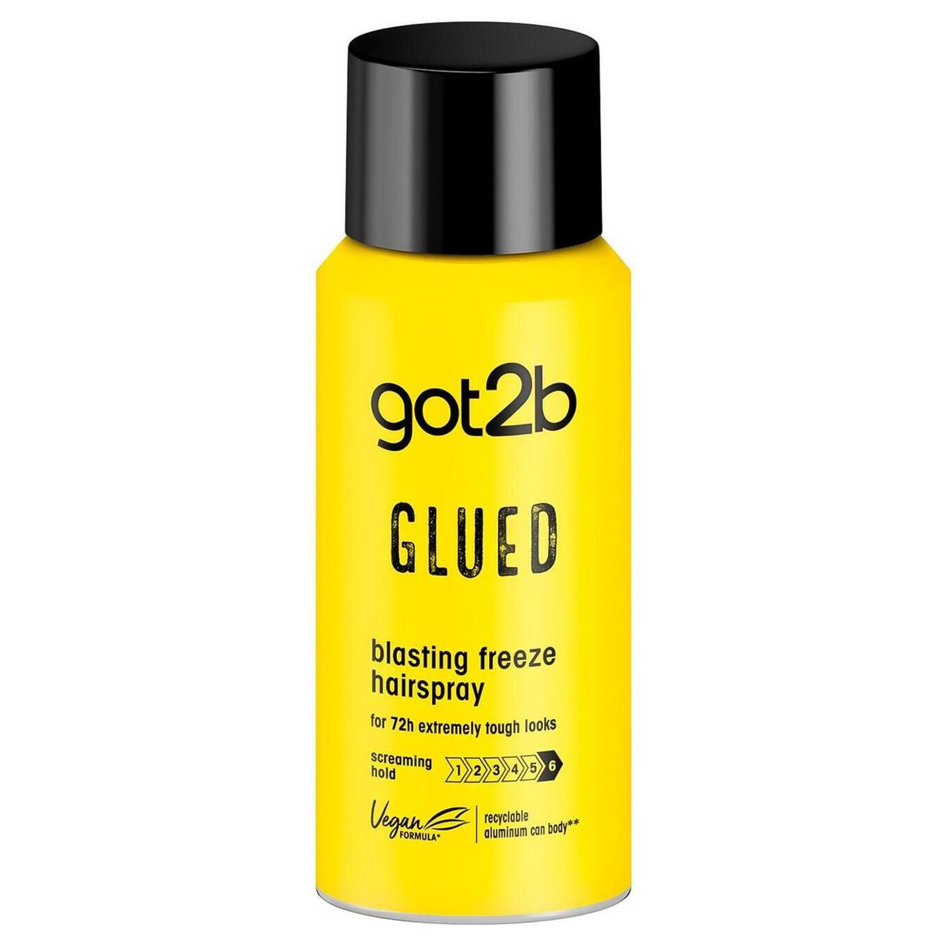 "got2b Glued Steel Grip Hairspray Mini Size for Extreme Hold Onthe