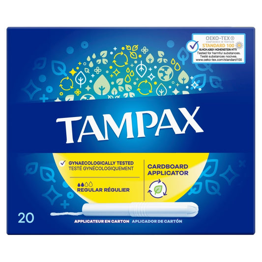 Tampax Blue Regular Cardboard Applicator