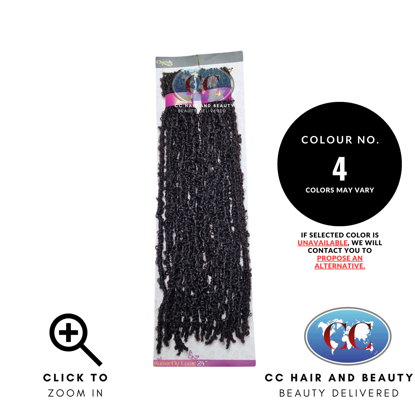 Cherish - Pre-Loop Crochet Braid 2X Value Pack Hair Extensions - Butterfly Locs 24''
