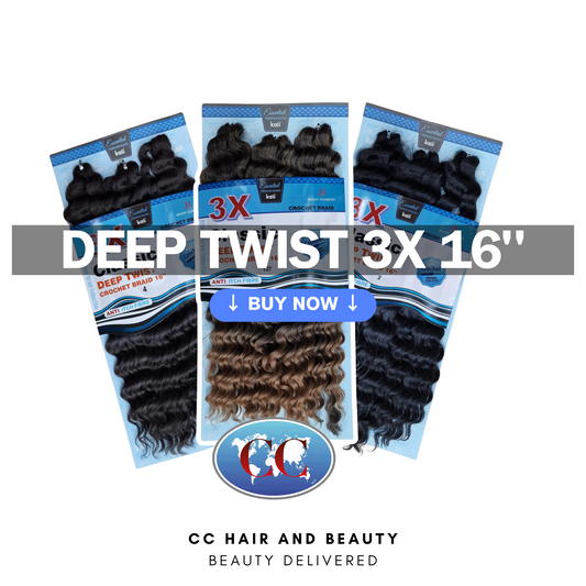 Kali Essential – 3x Deep Twist Pre-Loop Crochet Braid 16"