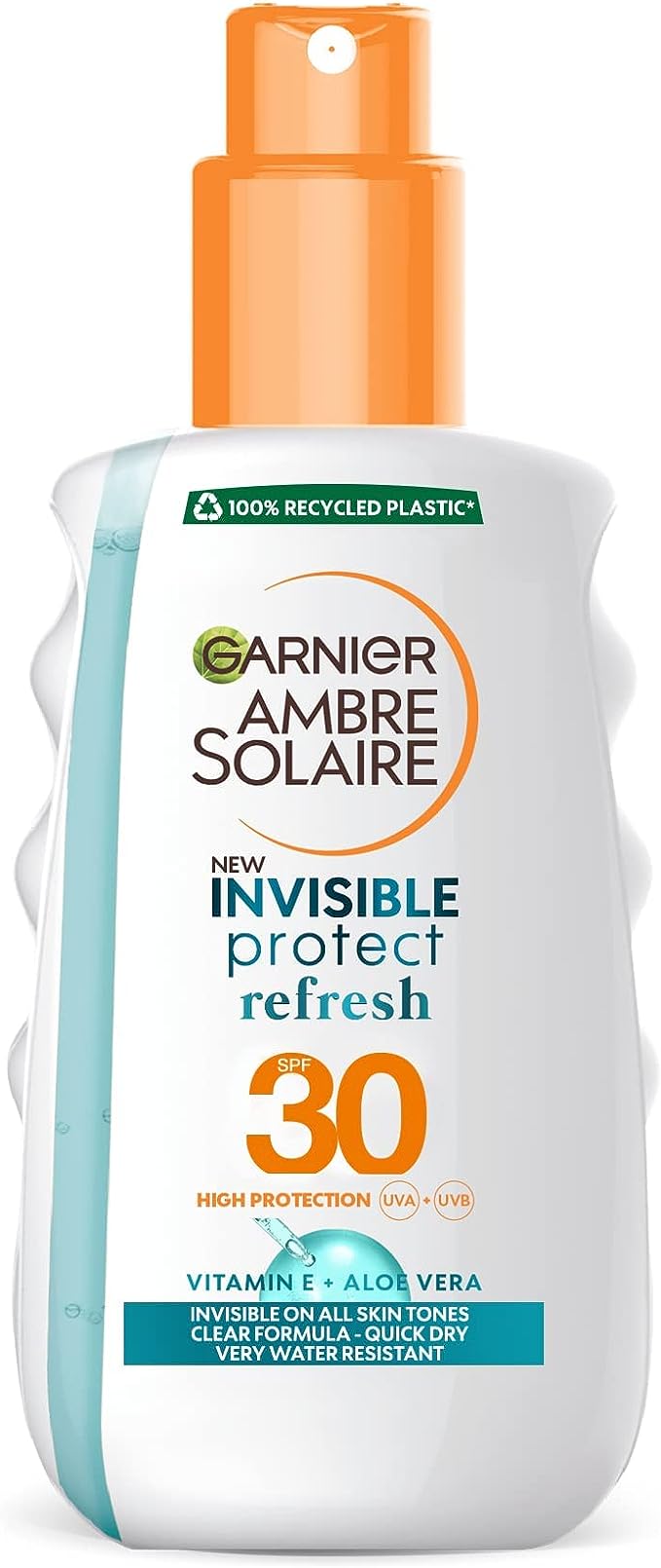 Garnier Ambre Solaire Clear Protect Sun Cream Protection Spray, SPF30, 200ml