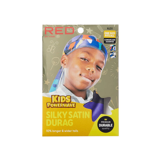 Kiss - Red Kids Powerwave Durag Military Hj30
