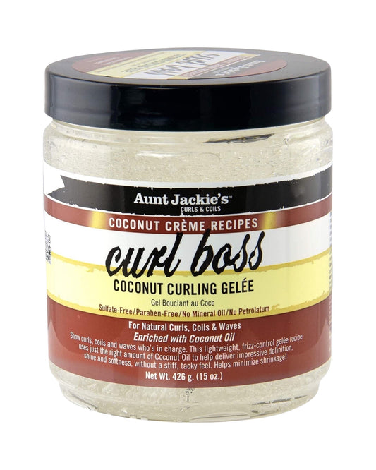 Aunt Jackie's Curls & Coils Coconut Creme Recipes Curl Boss Coconut Curling Gelée - 15 Oz