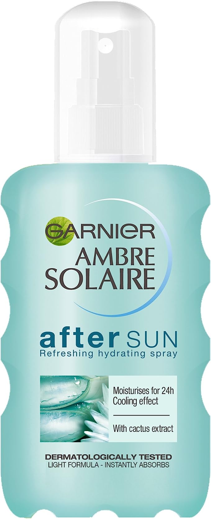 Garnier Ambre Solaire After Sun Spray, Soothing and Calming Aftersun Enriched With Aloe Vera, Easy to Use Spray Format 200 ml