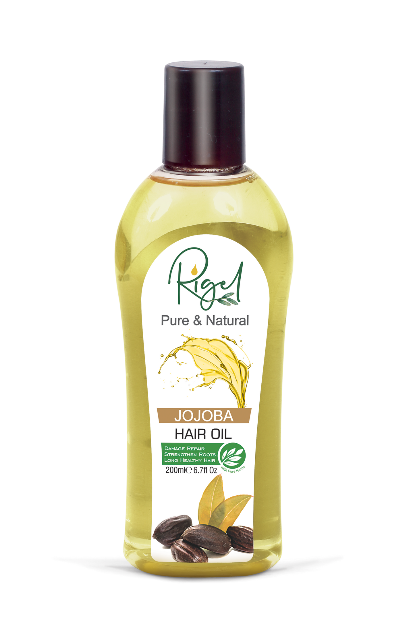 RIGEL - Pure & Natural JOJOBA Hair Oil Damage Repair Strengthen Roots - 200ml