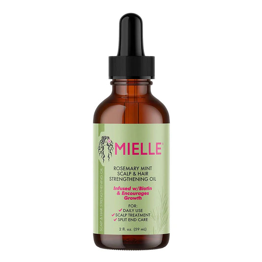 Mielle Rosemary Mint Scalp & Hair Strengthening Oil for Healthy Hair Growth, 2 Oz