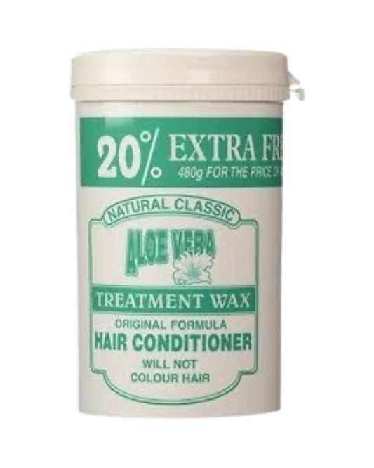 Natural Classic Aloe Vera Treatment Wax Original Formula Hair Conditioner 480 G