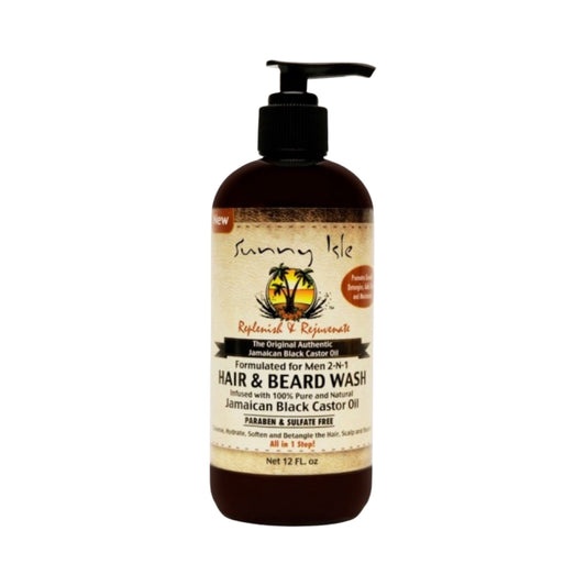 Sunny Isle Jamaican Black Castor Oil Hair & Beard Wash 12Oz