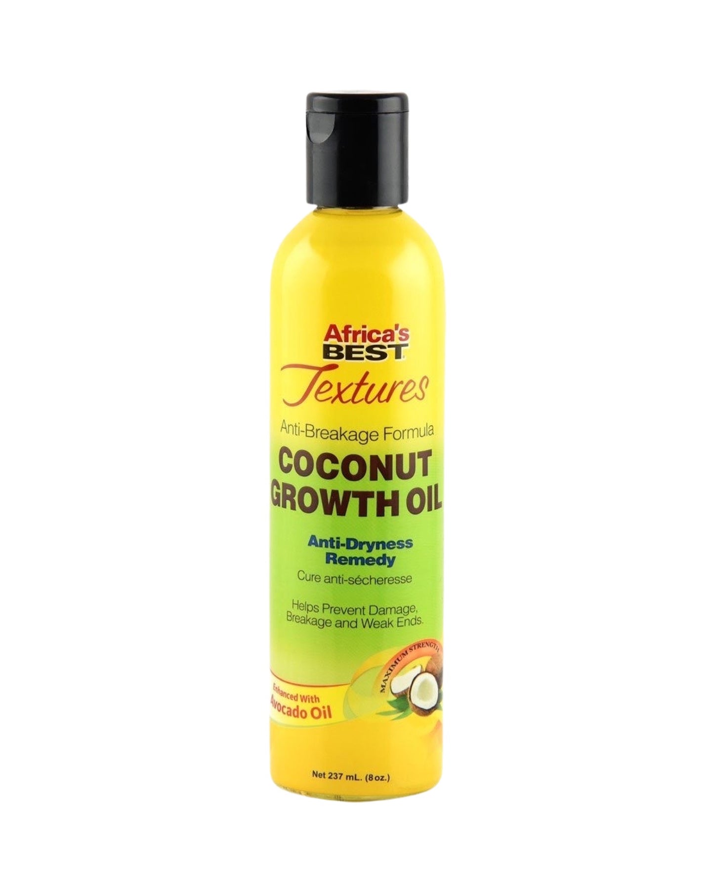 Africas Best Textures Coconut Growth Oil - 8 Oz
