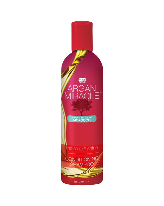 African Pride Argan Miracle Moisture & Shine Conditioning Shampoo 12 Oz