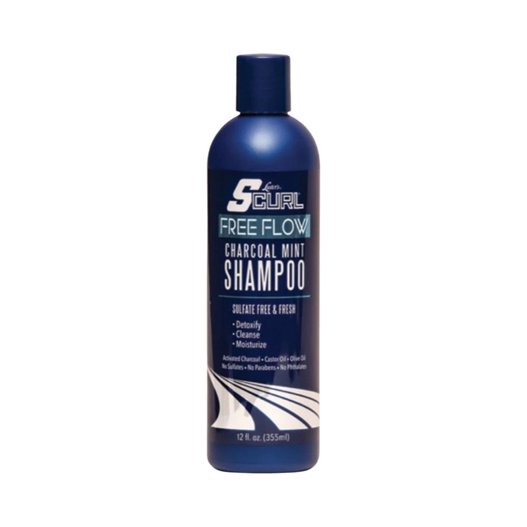 Lusters S-Curl Free Flow Charcoal Mint Shampoo - 12 Oz
