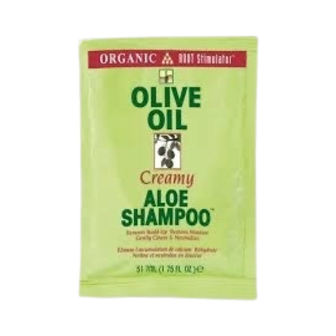 Organic  Root Stimulator Olive Oil Creamy Aloe Shampoo Sachet  1.75 Oz
