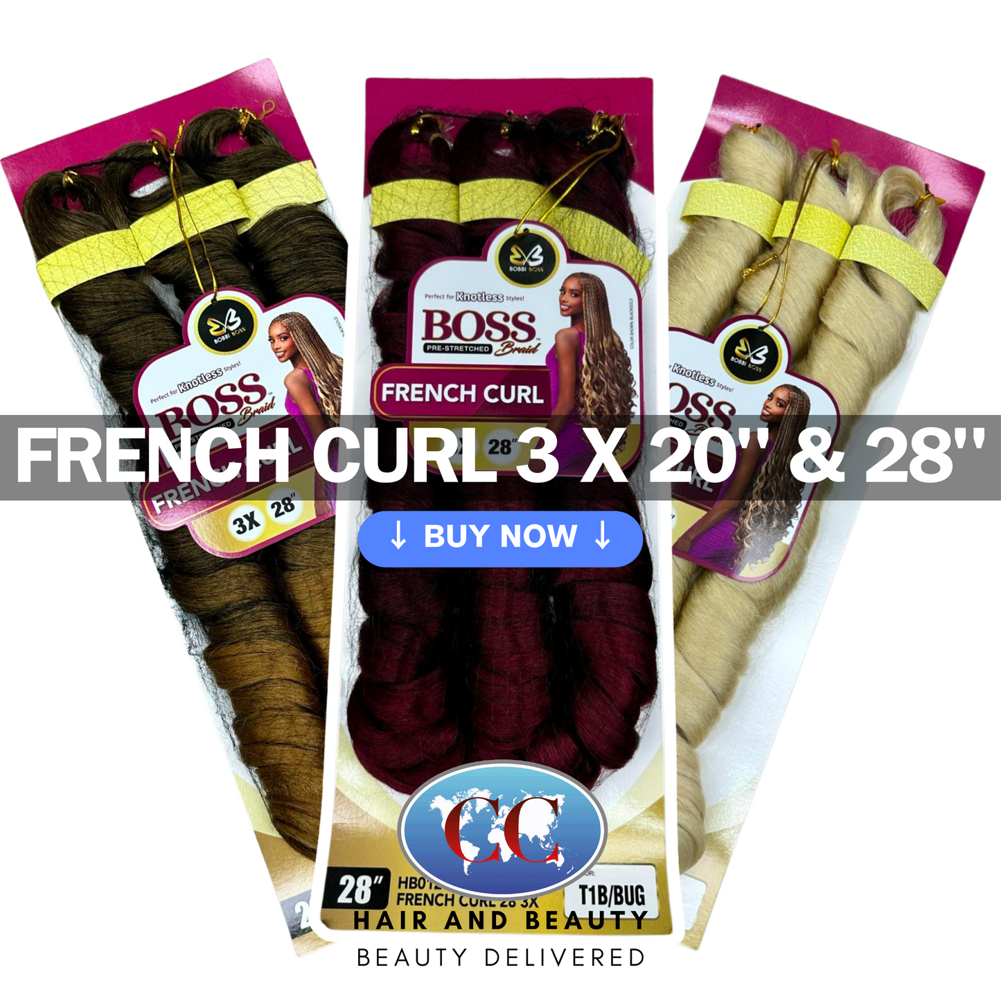 Bobbi Boss 3x French Curl 20" & 28"