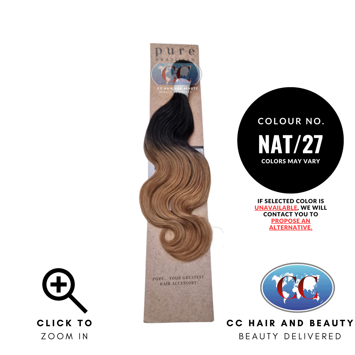 Pure Brazilian Unprocessed Human Hair Extensions - Body Wave