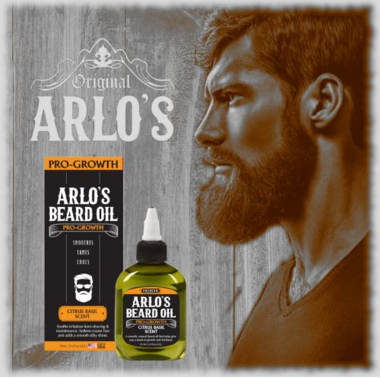 Arlo's Pro Growth Beard Oil - Citrus Basil