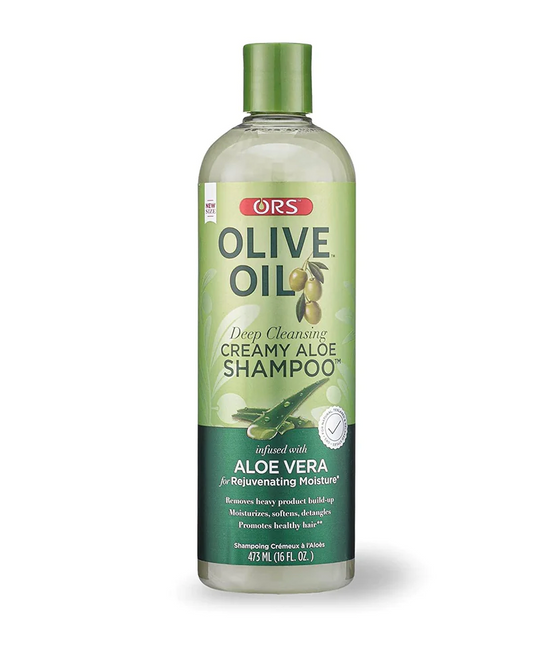 Organic Root Stimulator Olive Oil Deep Cleansing Creamy Aloe Shampoo Infused With Aloe Vera