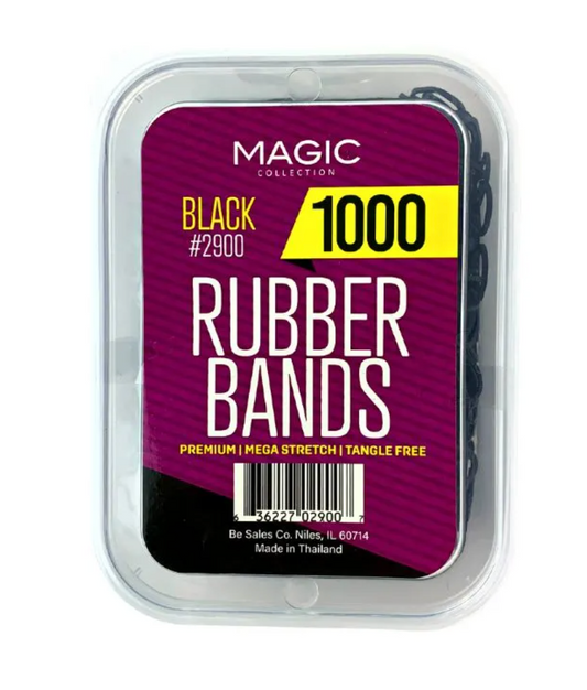Magic Collection Black Rubber Bands