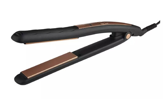 Geepas Hair Straightener with Ceramic Plates, Gold and Black