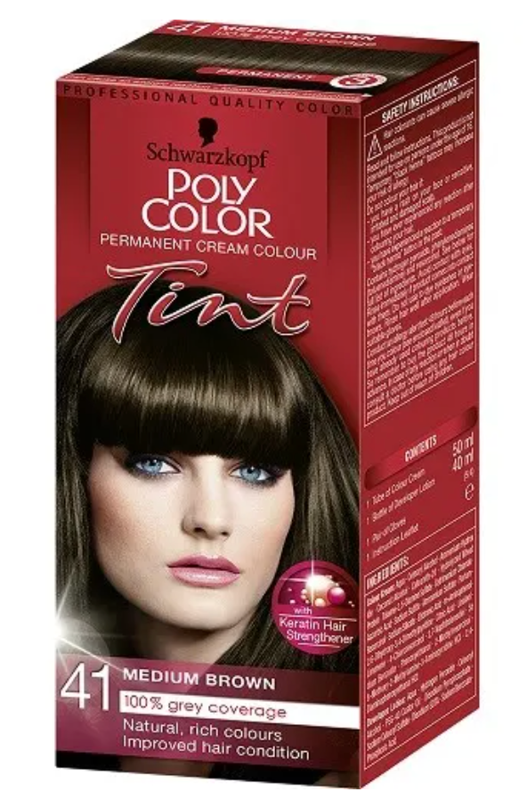 Schwarzkopf Poly Color - Permanent Cream Colour Tint Hair Dye