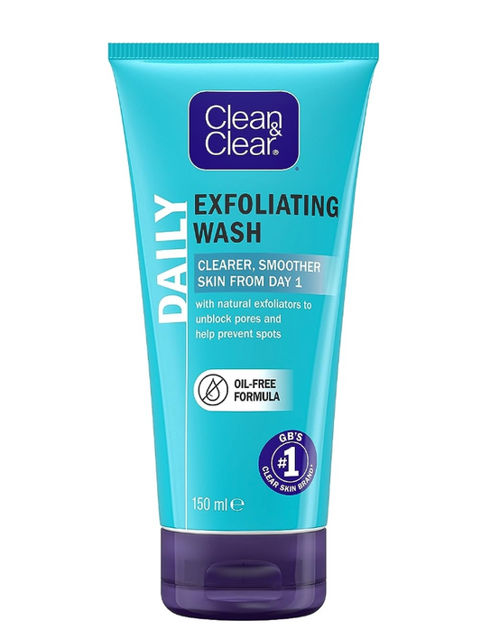 Clean & Clear Exfoliating Daily Wash Oil- Free - 150ml