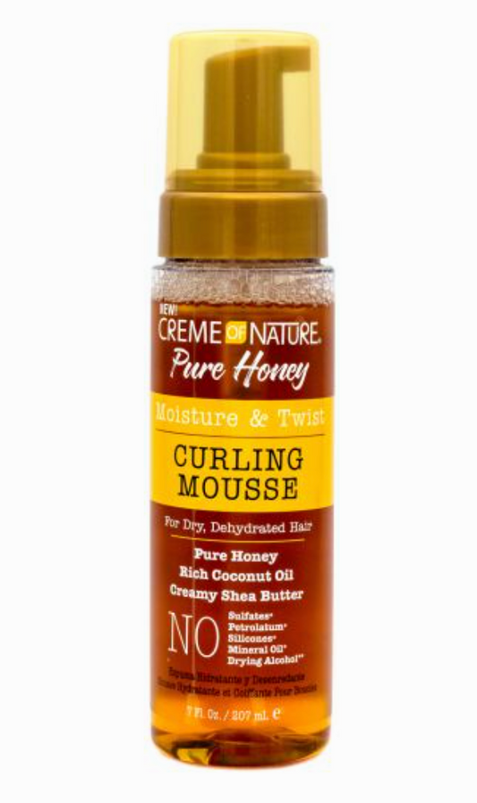 Creme Of Nature Pur Honey Moisture Twist Curling Mousse- 7 oz