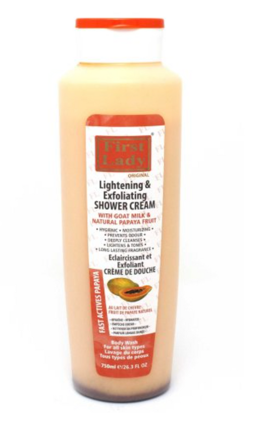 First Lady Papaya Skin Lightening & Exfoliating Shower Cream 26.3oz