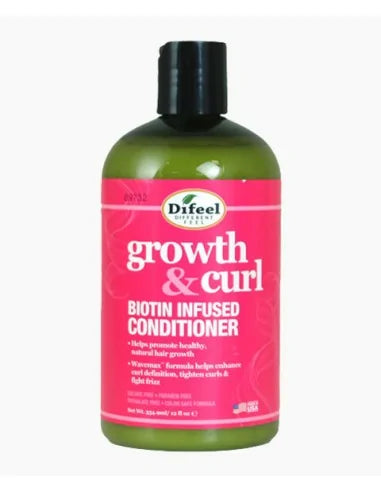 Difeel Growth And Curl Biotin Infused Conditioner - 120z