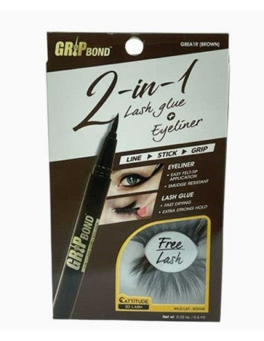 EBIN New York 2 In 1 Lash Glue And Eyeliner 6ml - GBEA1R BROW