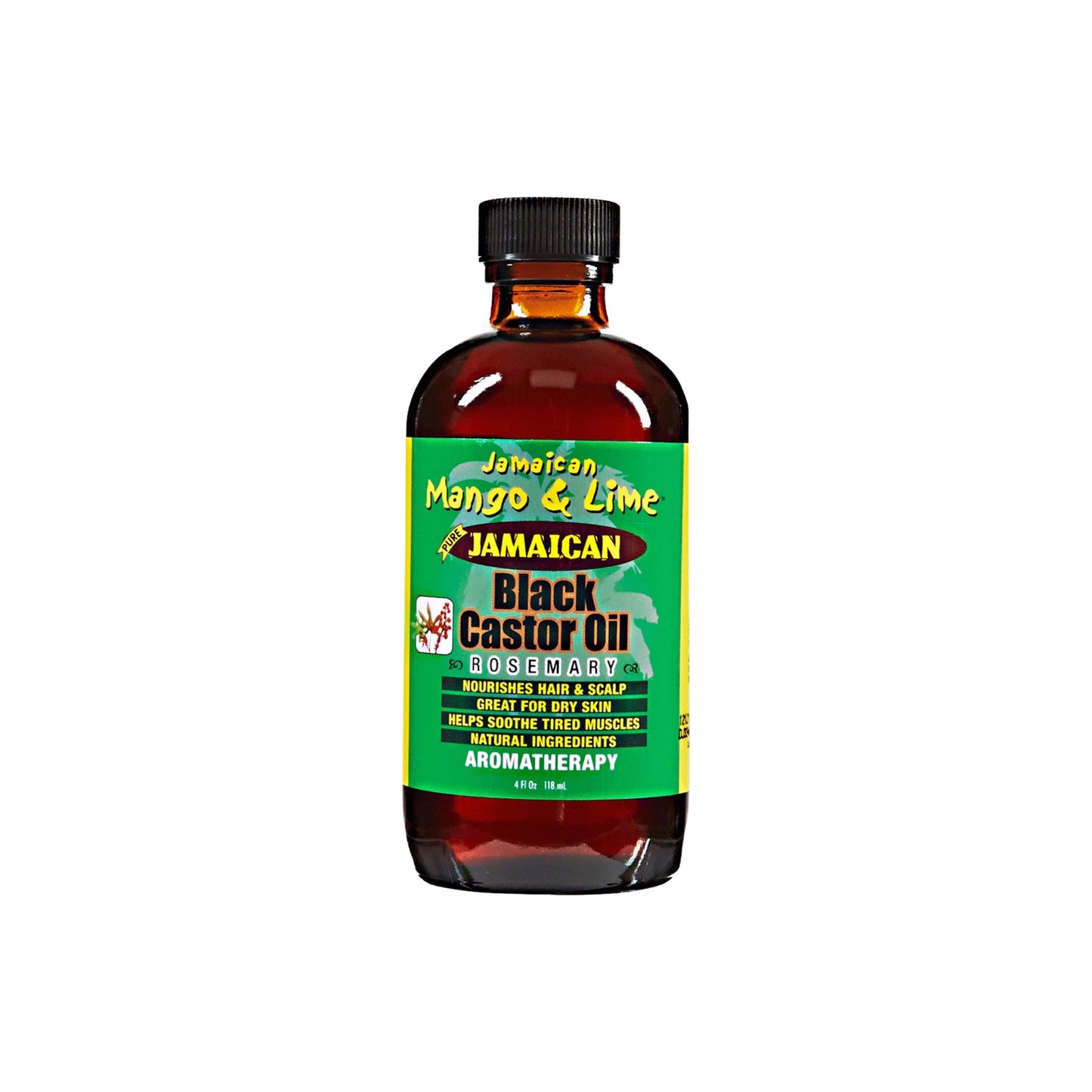 Jamaican Mango & Lime Black Castor Oil, Rosemary - 4 Oz