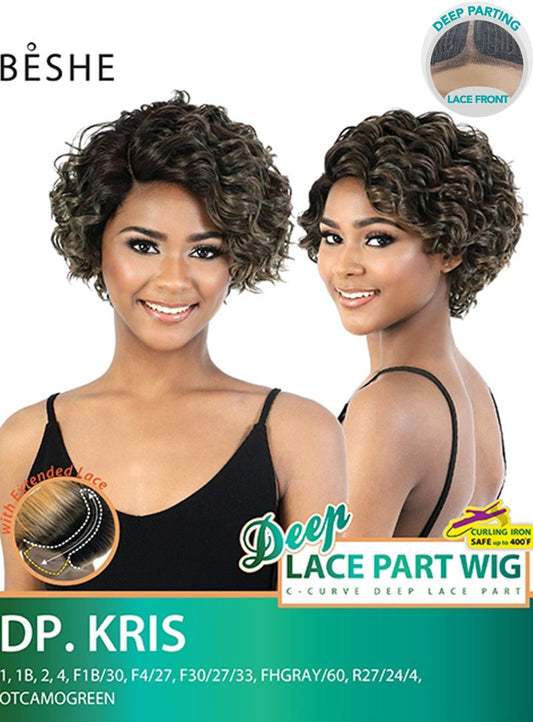 Beshe Synthetic C- Curve Deep Lace Part Wig - DP.KRIS