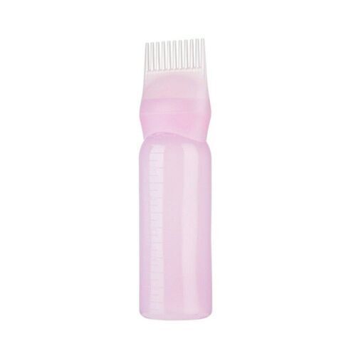Dyeing Shampoo Bottle Oil Comb Hair Tools Hair Dye Applicator Brush Bottles New - Pink