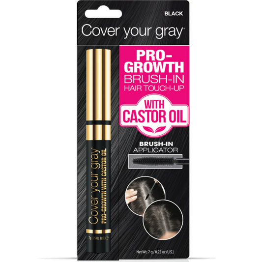 Cover Your Gray Pro-growth Brush-in Hair Touch-up With Castor Oil