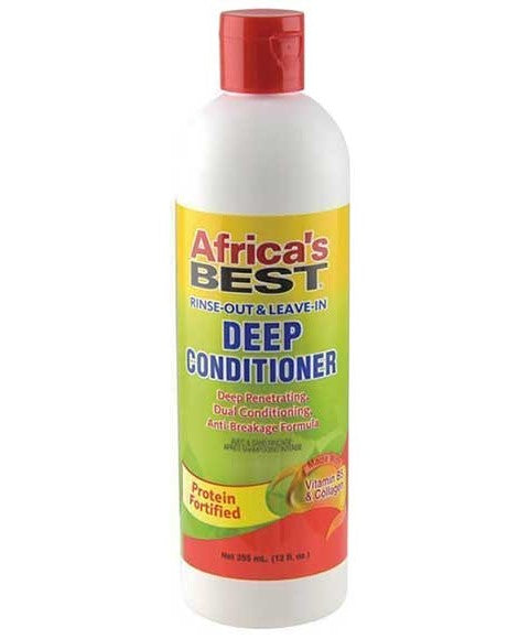 Africas Best Rinse Out & Leave In Deep Conditioner - 12oz / 356Ml