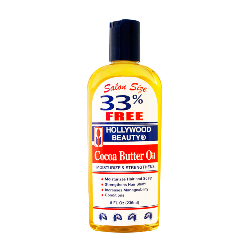Hollywood Beauty Cocoa Butter Oil 236ml CC Hair & Beauty