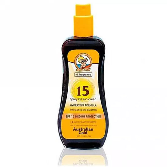 Australian Gold Sunscreen SPF 15 Spray Oil Hydrating Formula - 8oz