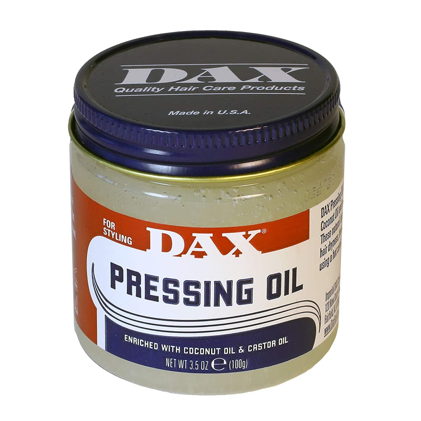Dax Pressing Oil With Coconut Oil And Natural Castor Oil- 3.50 Oz