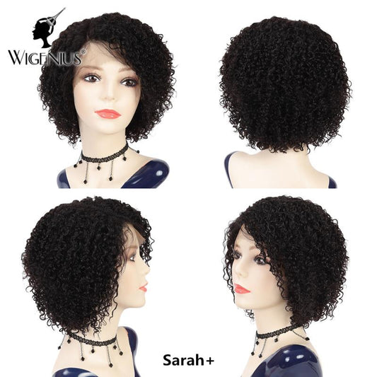 Wignus 100% Unprocessed Brazilian Swiss Lace Parting Wig - Sarah+